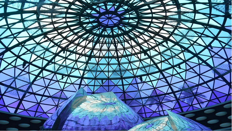 Latest company case about Wuhan Metro Line 3 Central Business District Dome——Bright galaxy