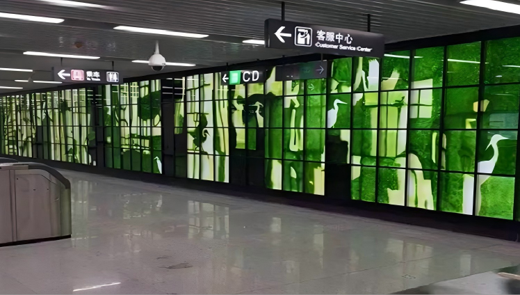 Latest company case about Nanchang Metro Line 1 Qiushui Square Station Cultural Wall——Hongcheng Egret